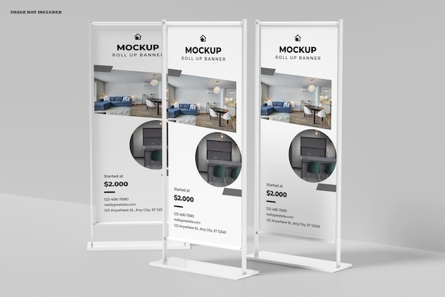 Roll up banner mockup