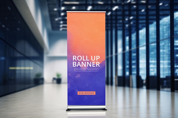 Roll up banner mockup