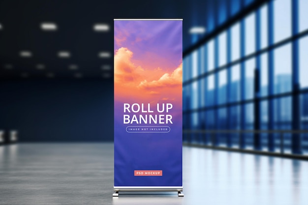 Roll up banner mockup