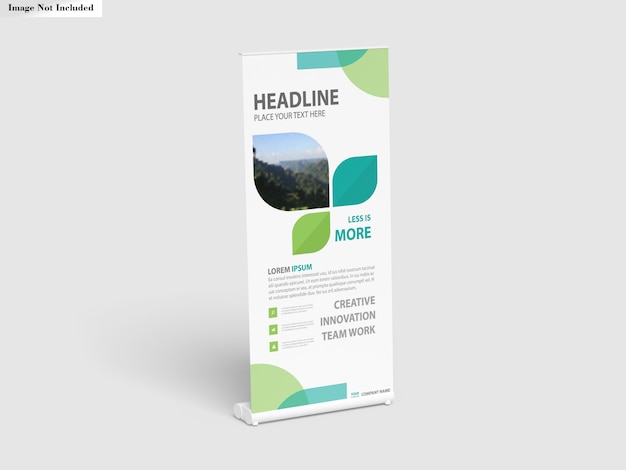 Roll-up banner stand mockup