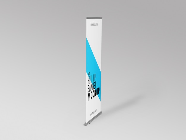 PSD roll up banner stand mockup