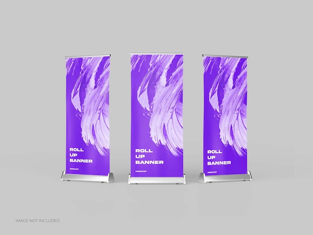 Roll-up banners richting naar buiten gericht model