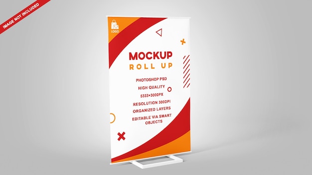 Roll up mockup template