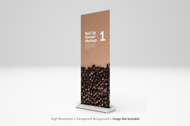 Roll up standing banner mockup