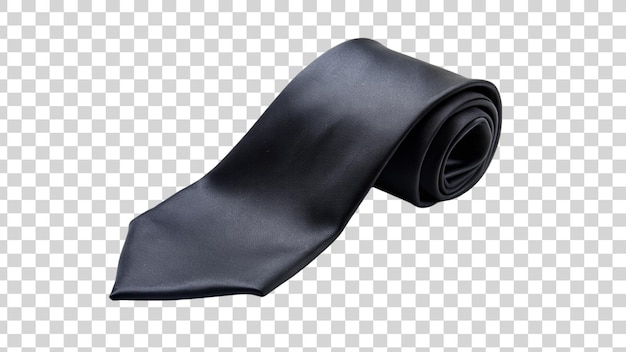 Черный галстук на прозрачном фоне