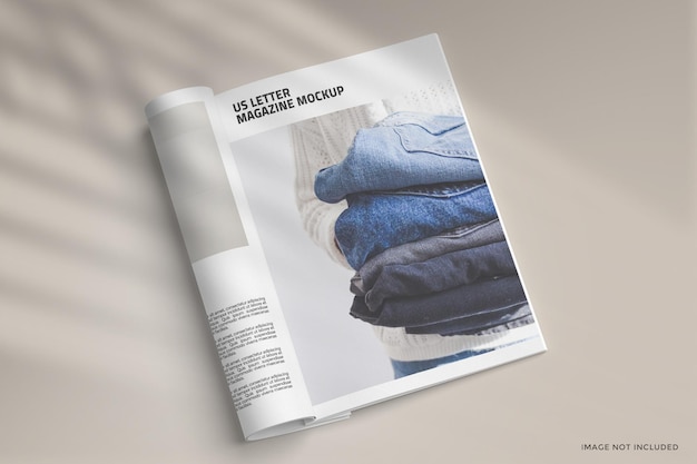 Premium PSD | Rolled magazine mockup design