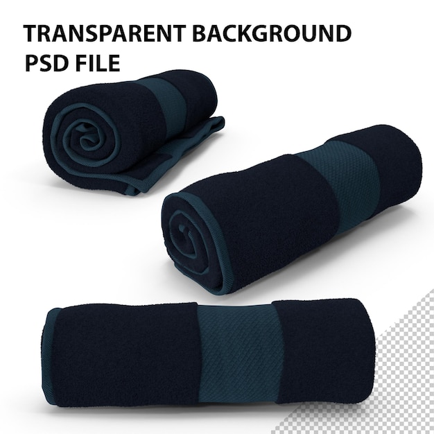 PSD rolled towel png