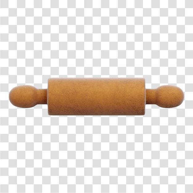 Roller Baking 3D Icon Rendering Isolated Transparent Background