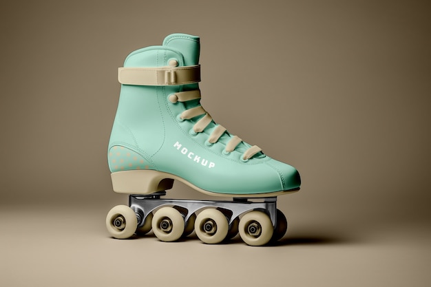 PSD roller skater mockup ontwerp