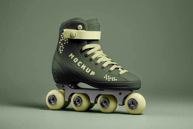 Roller skater mockup ontwerp