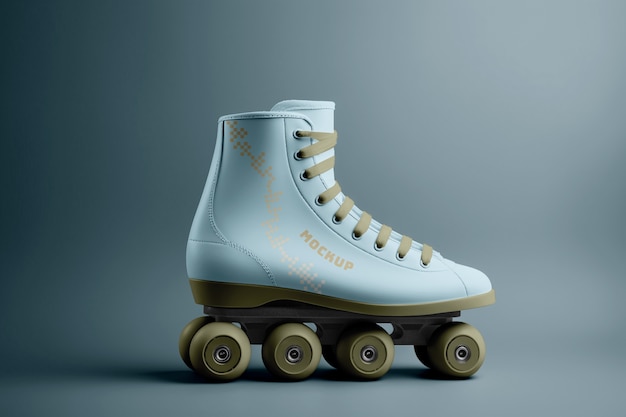 PSD roller skater mockup ontwerp