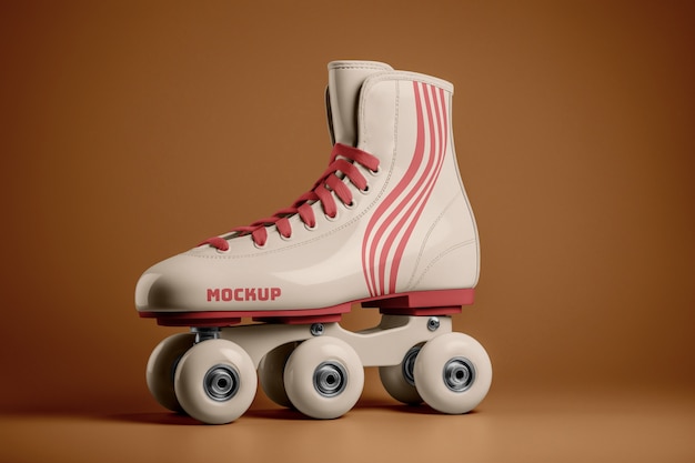 Roller skater mockup ontwerp