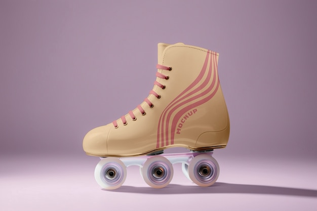 Roller skater mockup ontwerp