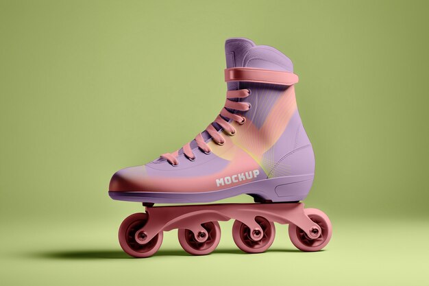 Roller skater mockup ontwerp