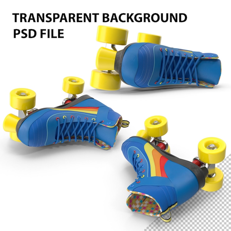 PSD 롤러 스케이트 png