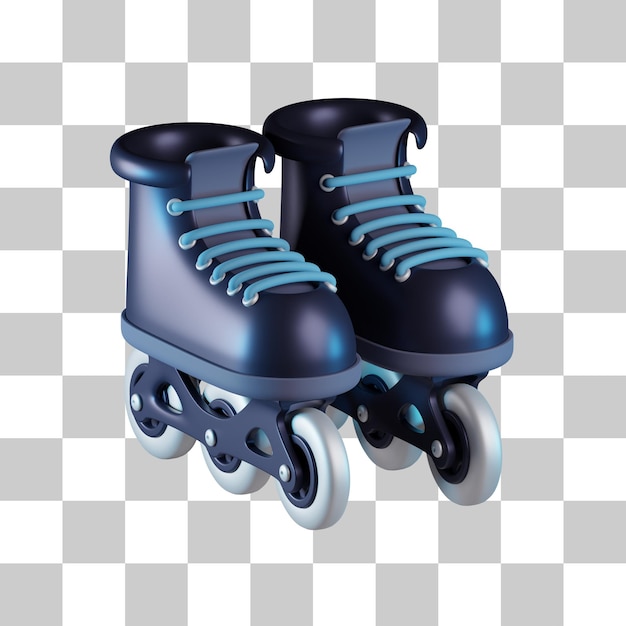 PSD rollerblade 3d pictogram