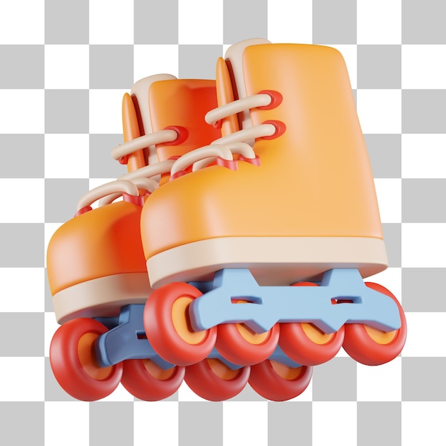 Rollerblade shoes 3d icon