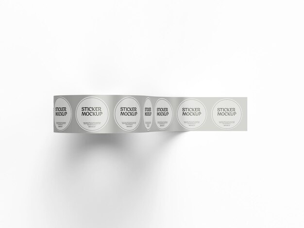 Rolletjes cirkelvormige stickers