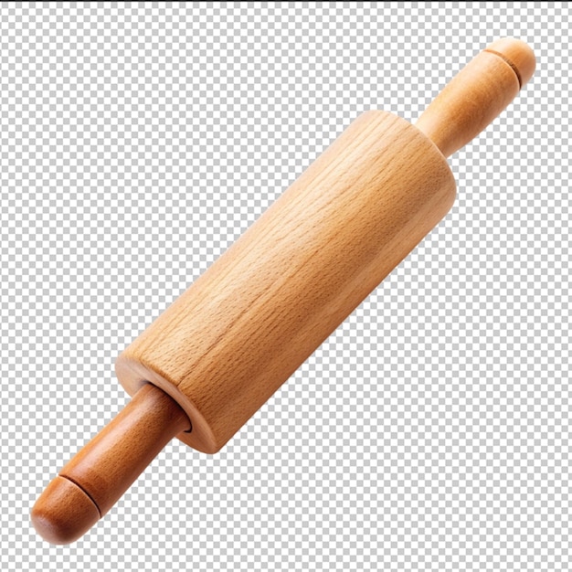 A rolling pin isolated on transparent background