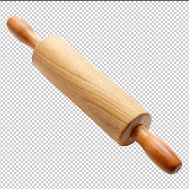 PSD a rolling pin isolated on transparent background