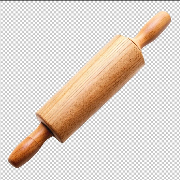 A rolling pin isolated on transparent background