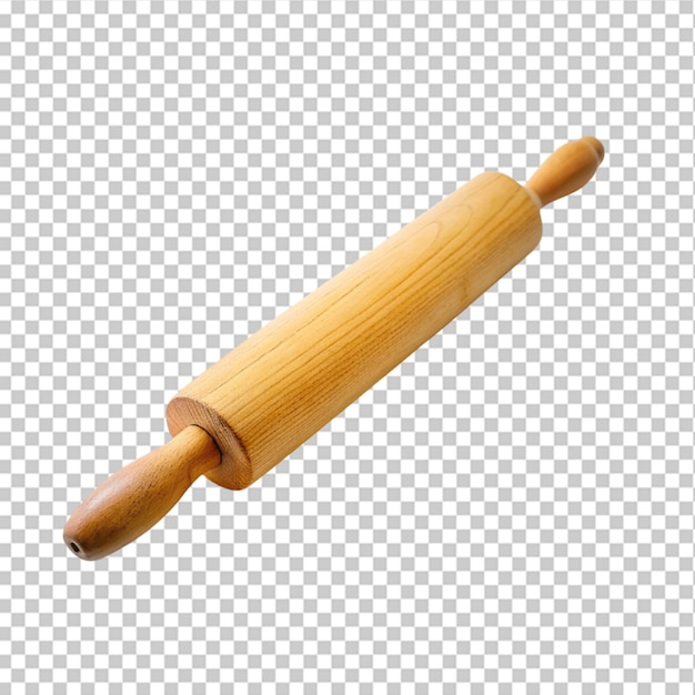 PSD rolling pin tool for baking pizza cookies bread on transparent background