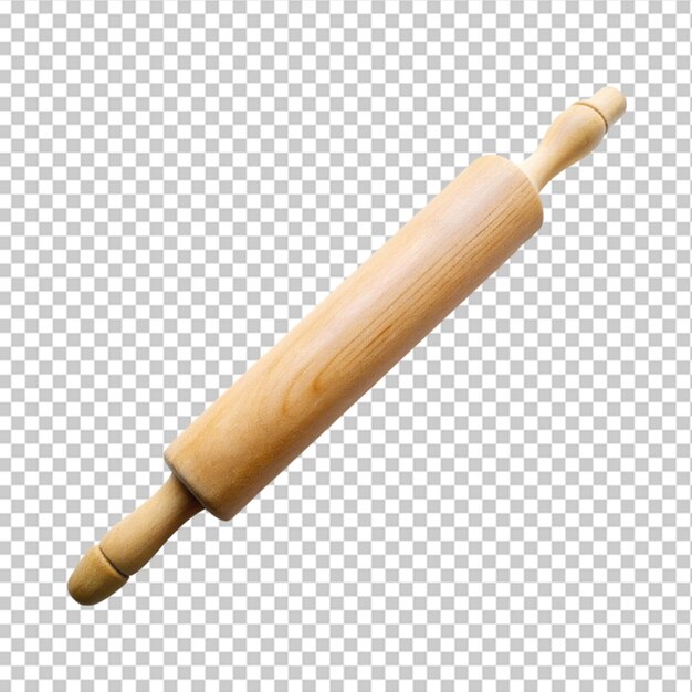 PSD rolling pin tool for baking pizza cookies bread on transparent background