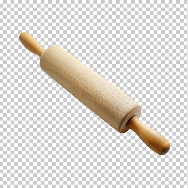 PSD rolling pin tool for baking pizza cookies bread on transparent background