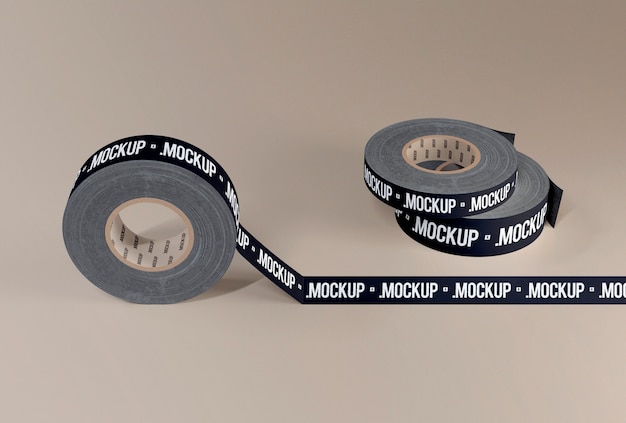 Rolls of duct tape mock-up design