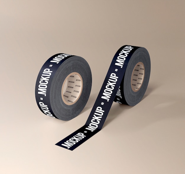 PSD rolls of duct tape mock-up design