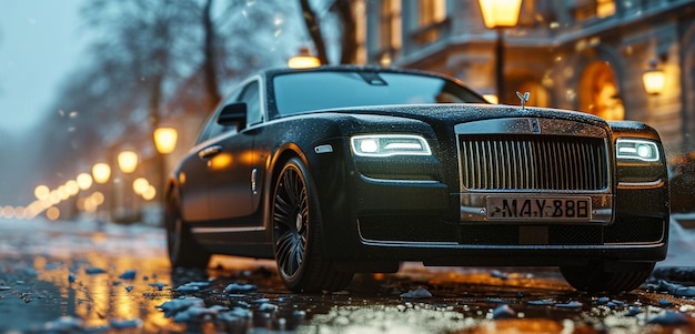 Rolls Royce Ghost Zaparkowany Na Ulicy