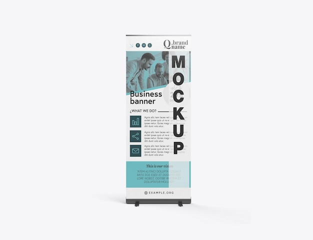 PSD mockup di banner rotativo