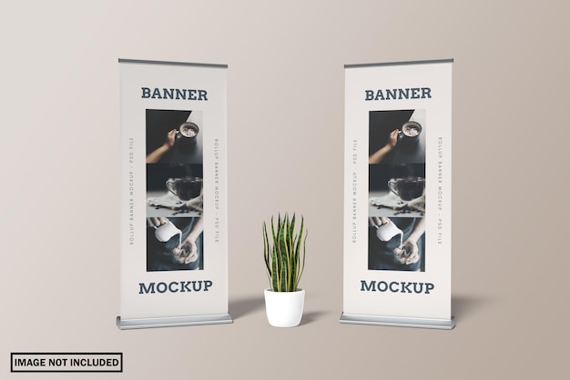 PSD rollup banner mockup