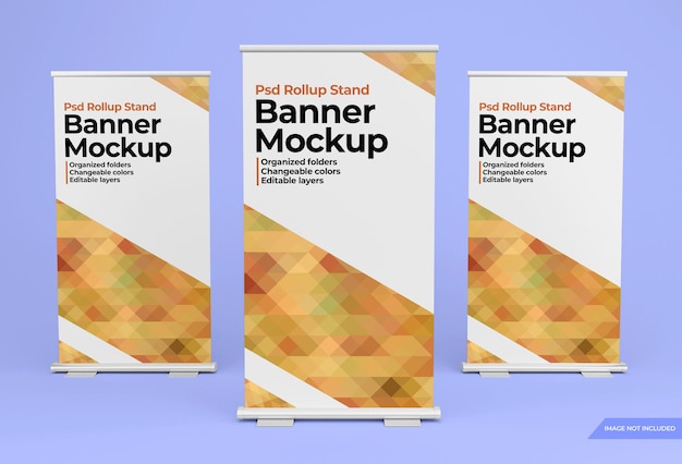 Rollup staande banner ontwerp mockup