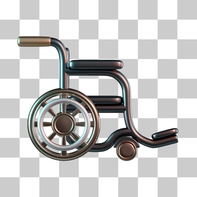 PSD rolstoel 3d pictogram
