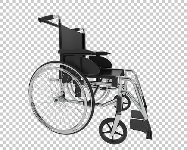 PSD rolstoel geïsoleerd op de achtergrond 3d rendering illustratie