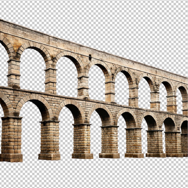 Римский акведук на прозрачном фоне