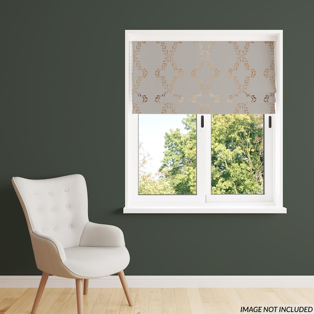 roman blinds mockup