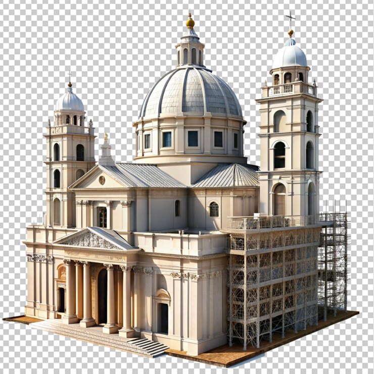 PSD roman civic basilica under construction
