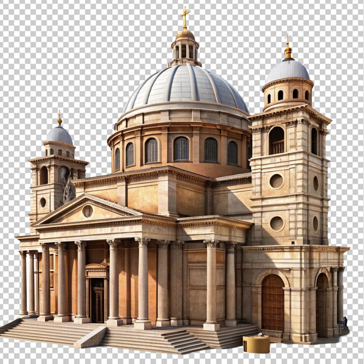 PSD roman civic basilica under construction