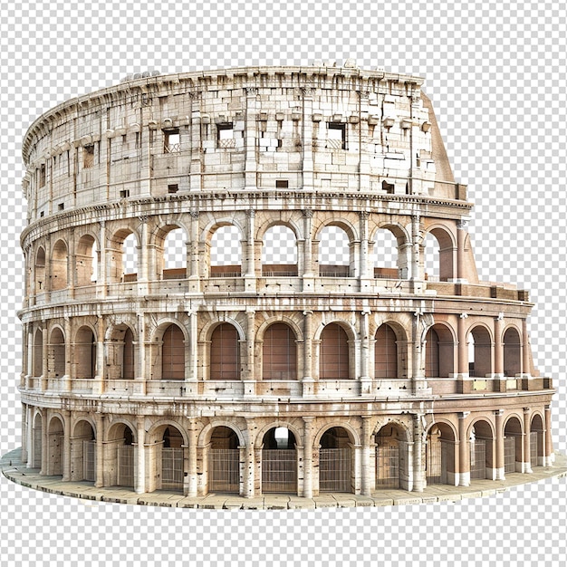 Il colosseo romano isolato senza sfondo