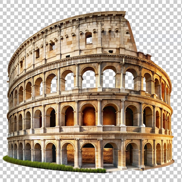 PSD roman colosseum on transparent background