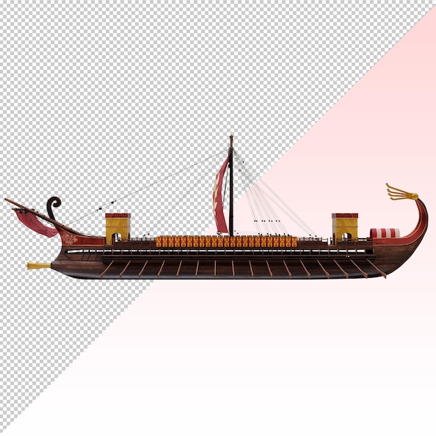 PSD roman trireme war ship