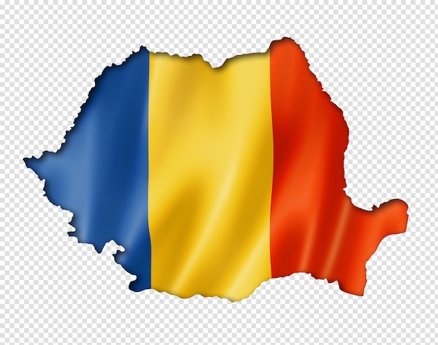 PSD romanian flag map