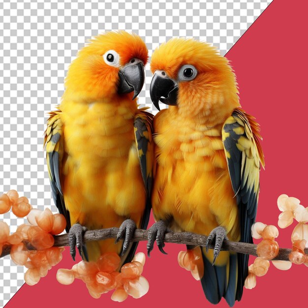 PSD romantic birds on valentine39s day