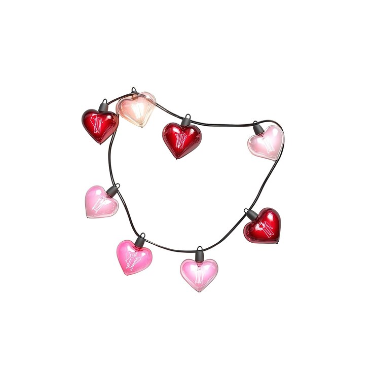 PSD romantic heartshaped string lights for valentines day and wedding decorations