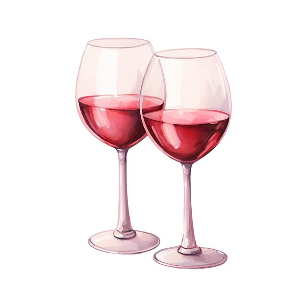 Romantic valentine wine glasses feestelijk glaswerk om uw valentijnsdag te verbeteren