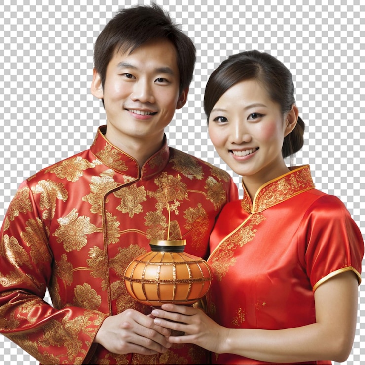PSD romantic young korean couple