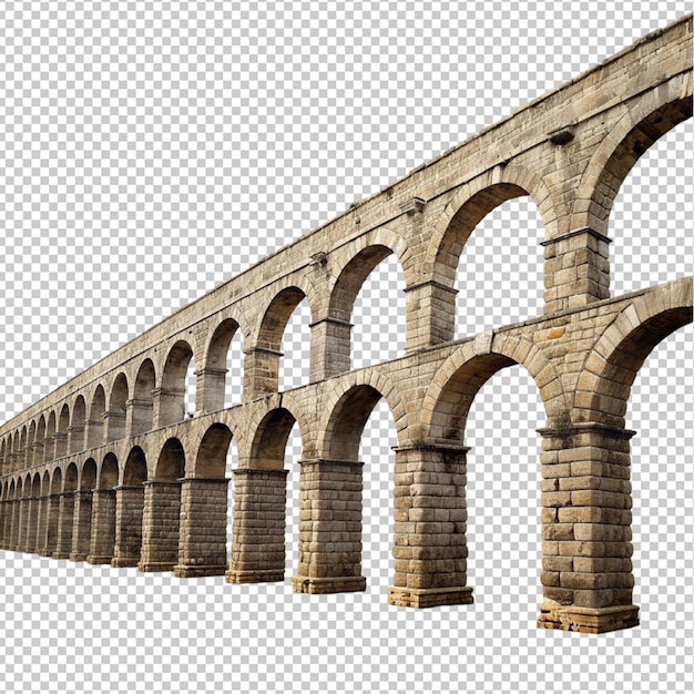 PSD romeins aquaduct op een doorzichtige achtergrond