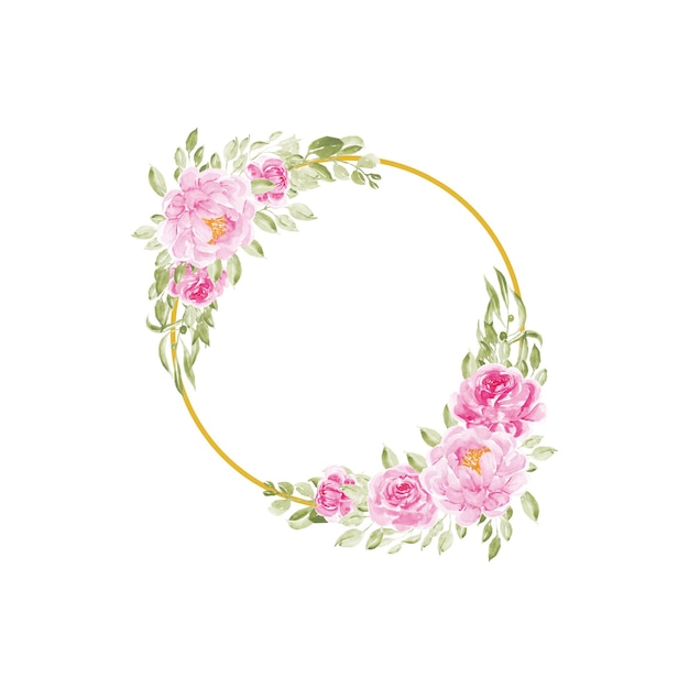 Ronde bloemenframe